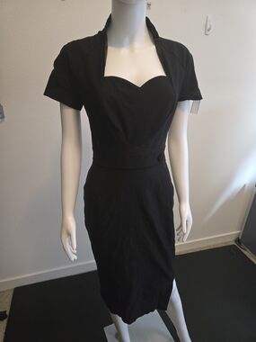 Pinup Couture Black Sweetheart Sheath Dress with Bolero